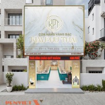 Thiết kế nội thất tiệm vàng Kim Phú Thái – Sự kết hợp hoàn hảo giữa sang trọng và tiện nghi